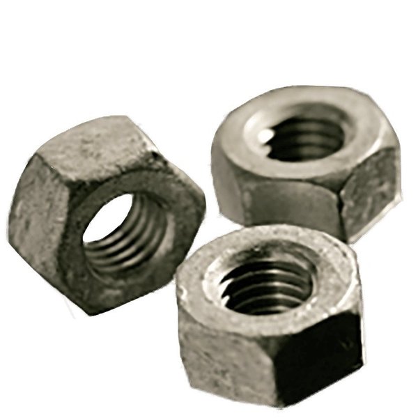 Newport Fasteners Heavy Hex Nut, 1"-8, Steel, Grade A, Hot Dipped Galvanized, 63/64 in Ht, 25 PK 848031-PR-25